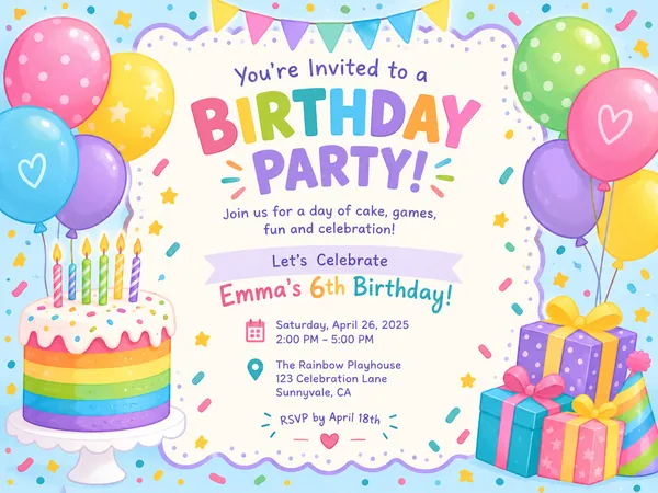 Birthday Invitation Maker