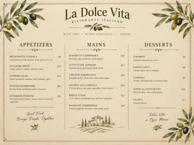Restaurant Menu Maker